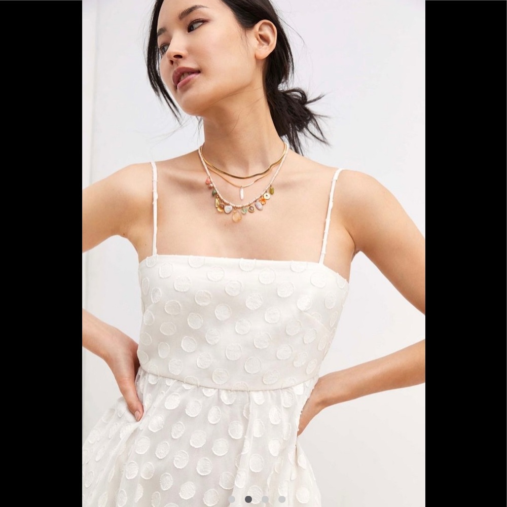 NWT Anthropologie NYE Sachin & Babi textured polka dot mini dress ๐ค - Picture 3 of 5